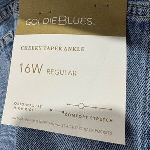 Goldie Blues: Cheeky Taper Ankle, size 16W